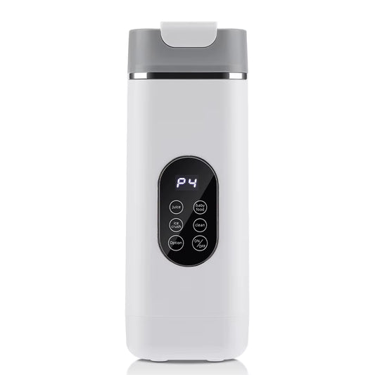 Portable Juicing Cup with Handle Electric Juicer 12 Blades Crushed Ice Shaker Bottle Fruit Food Blender for Home Outdoor Travel